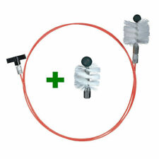 Kit de nettoyage ramonage poêle 5 M avec diam 80 mm + Brosse supplémentaire