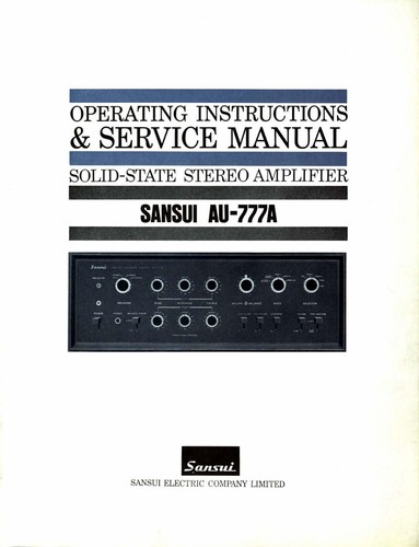 Service manuel instructions - service,