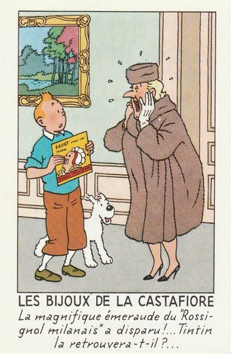 Tintin vignette publicitaire - vignette,