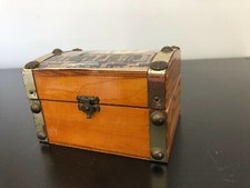 petit coffre boîte à bijoux souvenir besançon années 60 70s PORT OFFERT