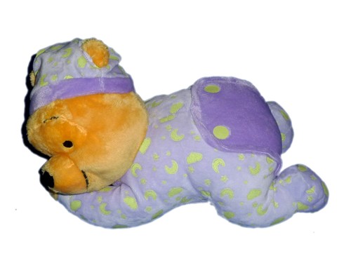 Peluche winnie mauve - peluche, couche