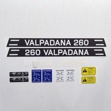Kit Autocollants de Remplacement Compatible Valpadana 260 4RM Tracteur Stickers