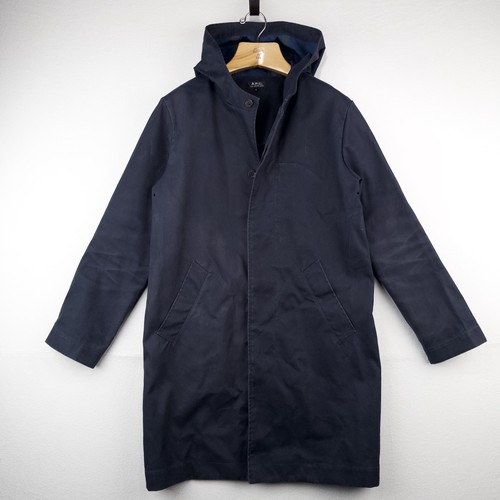 Apc navy blue hooded - navy, trench