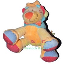Doudou peluche Lion Nattou orange Oasis 28 cm
