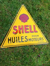 plaque émaillée HUILE SHELL