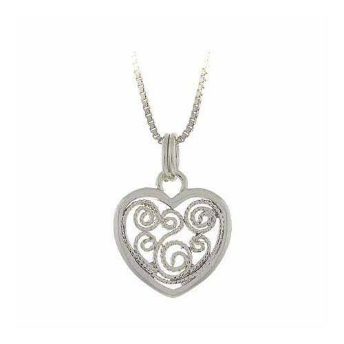 925 argent filigrane - argent, pendentif