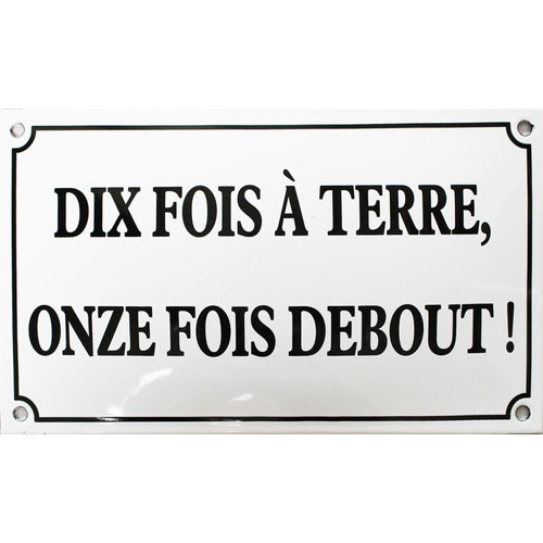 Plaque émaillée - plaque,