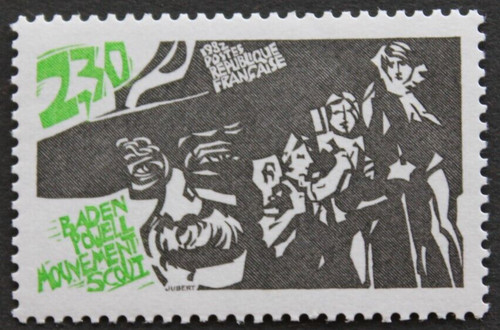 Timbre france mouvement - france,