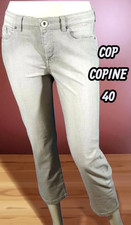 Cop Copine Taille 40  pantalon jeans jean denim gris clair modèle Moore