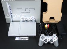Sony PlayStation 2 PS2 SCPH-79000 Sliver Slim Console Japon Import Box Testée