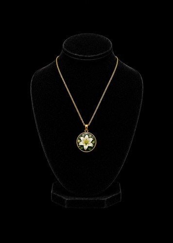 Collier fleur lys - collier,