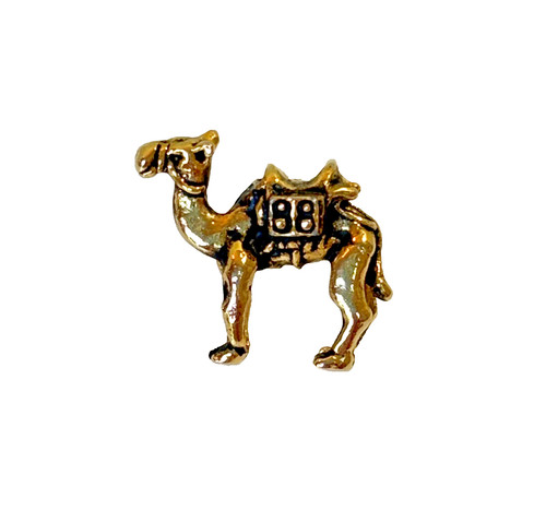 Camel pin tie - camel, tack