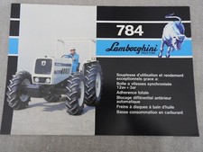 catalogue feuillet lamborghini 784 / 784 DT tracteur 1983