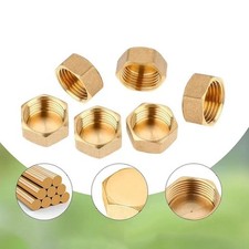 Embout de tuyau en laiton pour tuyau d'arrosage lot de 6 couvercles étanches po