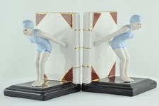 Serre-Livres Figurine Baigneuse Pin-up Sexy Plongeuse Style Art Deco Style Art N