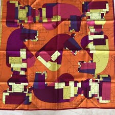 HERMES FOULARD 100% SOIE 90