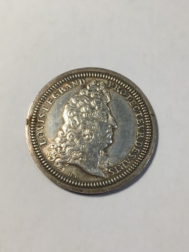 Jeton argent louis xiv - xiv, le