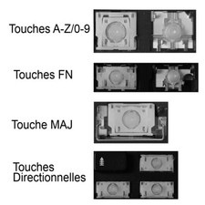 Touche de Clavier pour DELL Latitude 5280 5288 5289 5290 7280 7290 7380 7390