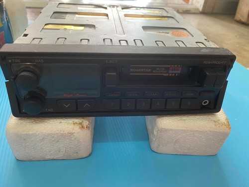 Vintage old car radio - old, cassette