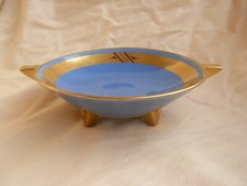 FRENCH ART DECO PORCELAIN FOOTED DISH,PINON MAURICE,EARLY XX CENTURY