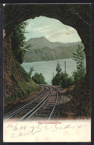 Rigi vue depuis tunnel - vue, du