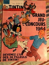 JOURNAL TINTIN 810 France (1964) couv Hergé BD ancienne avec chèque tintin 
