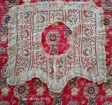 Vêtement ancien: col dentelle volant année 1900/Costumes groupe folklorique