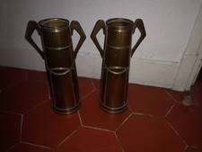 Paire de Vase en laiton GBN