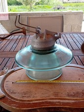 Lampe Isolateur verre et
