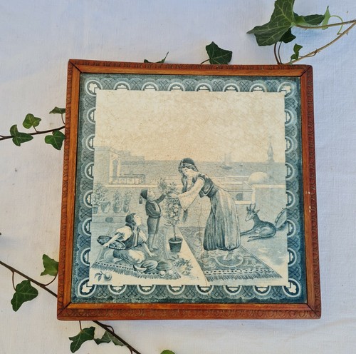 Ancien dessous plat carreau - de,