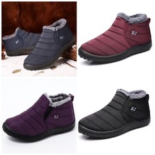 bottines hiver neige fourrée homme femme fourrure chaude imperméable bottes