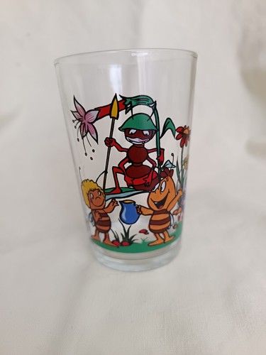 Verre maya abeille 1981 - verre,
