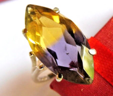 Bague en précieuse Amétrine