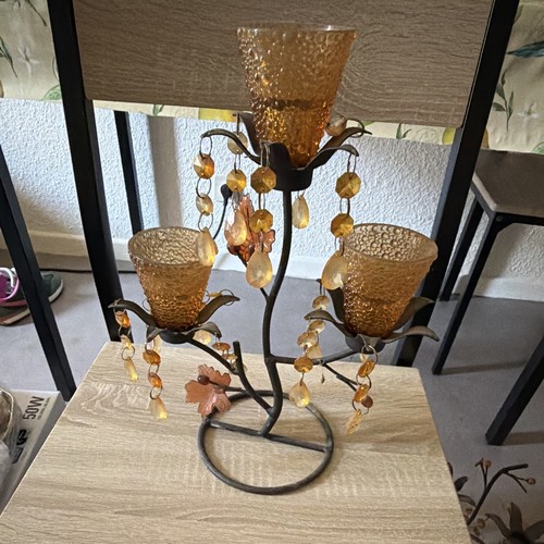 Candélabre bougeoirs métal - candélabre,