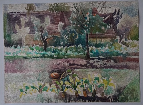 Aquarelle champ de - aquarelle,