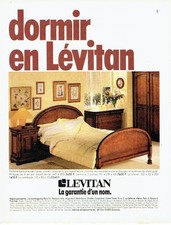 Publicité Advertising 077  1984  Lévitan  meubles  lit style Louis-Philippe