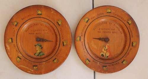 Assiettes bois style - en,