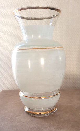 Vase vintage verre - vase, dépoli