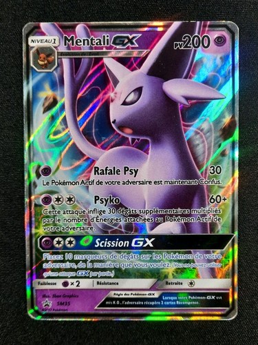Carte pokémon mentali gx - mentali,