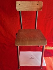 Petite Chaise D'écolier  Enfant  Vintage