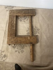 Ancien serre joint de menuisier en bois dans son jus idéale collection