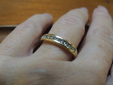 Demi-alliance en or jaune et