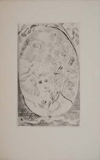 Constantin TERECHKOVITCH : L'envol des fleurs, Gravure originale