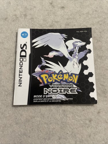 Notice nintendo pokémon - ds,