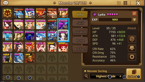 Summoner war account - summoner's,