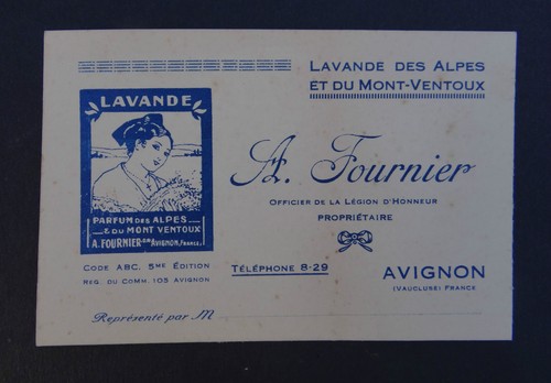 Ancienne carte visite - de,