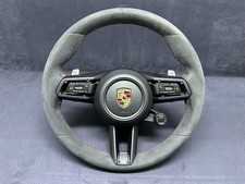 Pagaies de volant en cuir noir