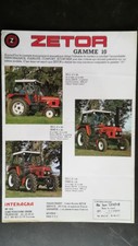 BROCHURE TRACTEUR  Zetor