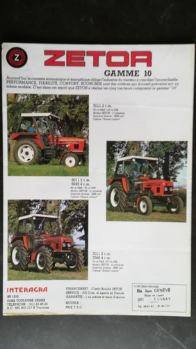 Brochure tracteur zetor - ,