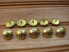 Lot 10 boutons bombés ancre